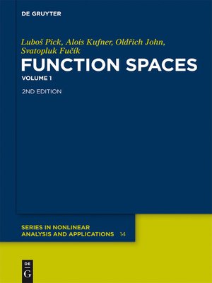 cover image of Function Spaces, 1